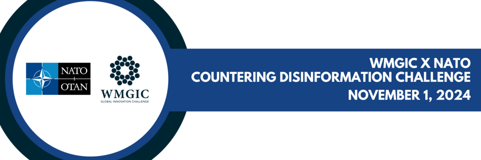 2024 WMGIC x NATO Countering Disinformation Challenge banner