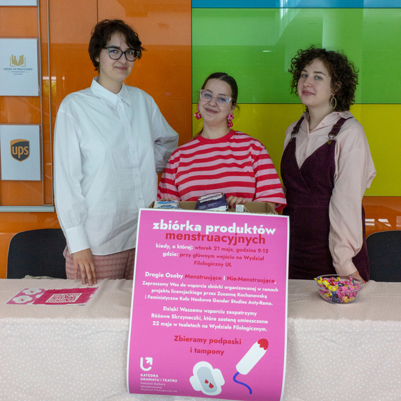 Zbiórka w ramach akcji zbierania produktów menstruacyjnych